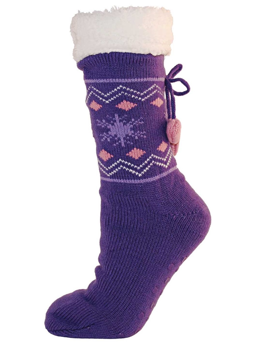 Shop This Article TeeHee Fashionable Cozy Fuzzy Slipper Women's 6 Pairs Crew Socks
